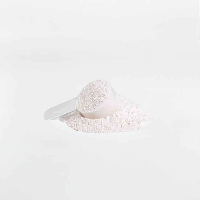 A scoop of Thrive Hive BCAA powder, an essential amino acid supplement for lean muscle.