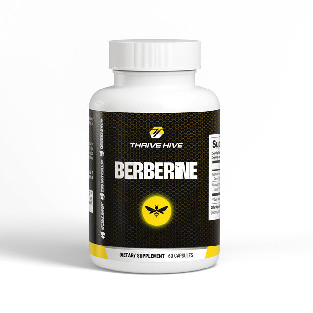 Thrive Hive Berberine bottle, a supplement for metabolic and blood sugar support.