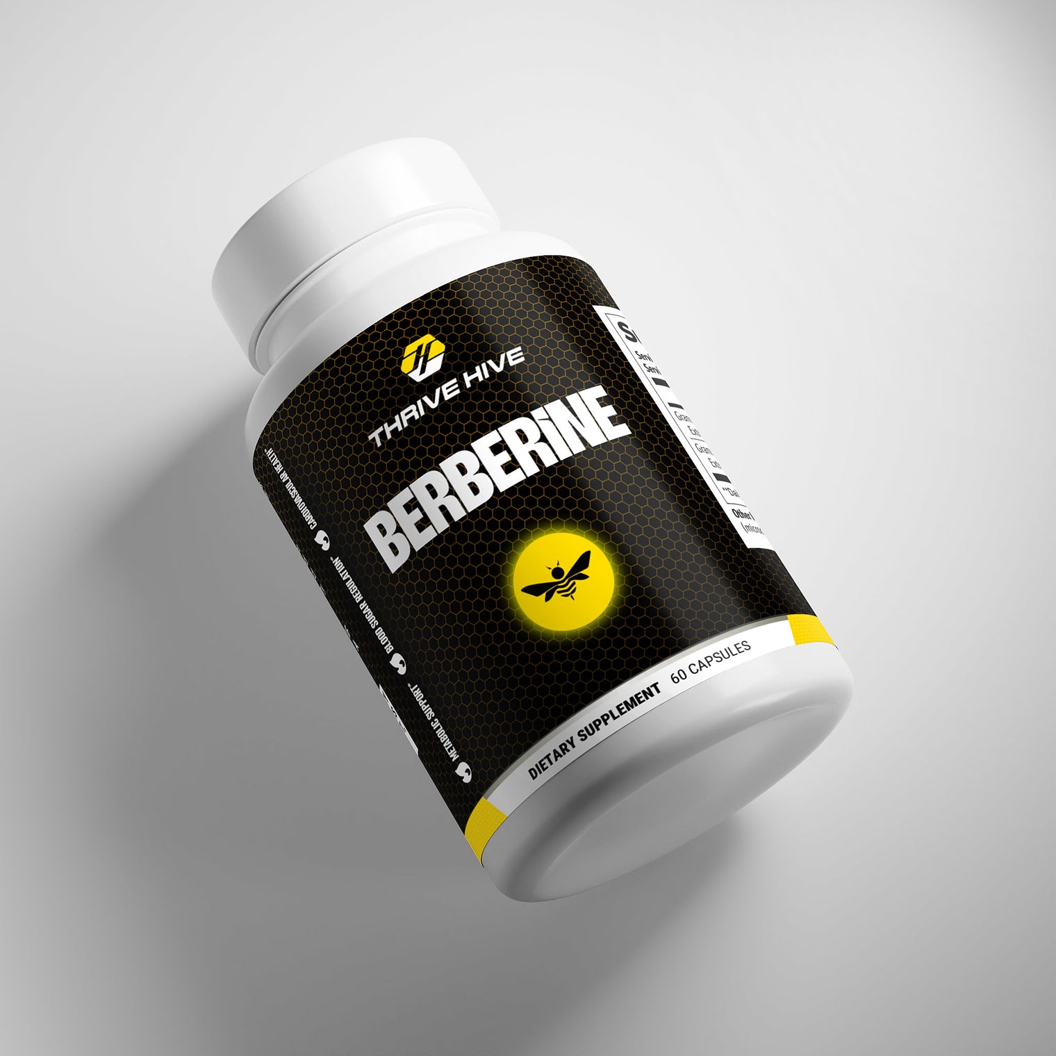 Thrive Hive Berberine bottle, a supplement for metabolic and blood sugar support.