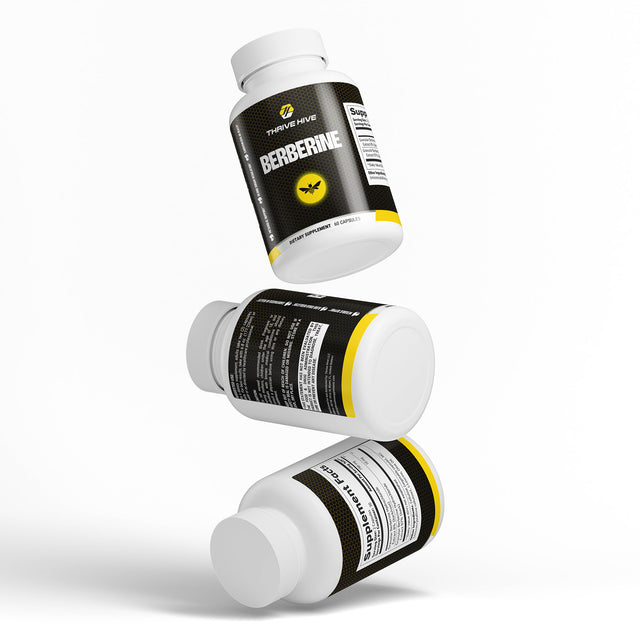 Thrive Hive Berberine bottle, a supplement for metabolic and blood sugar support.