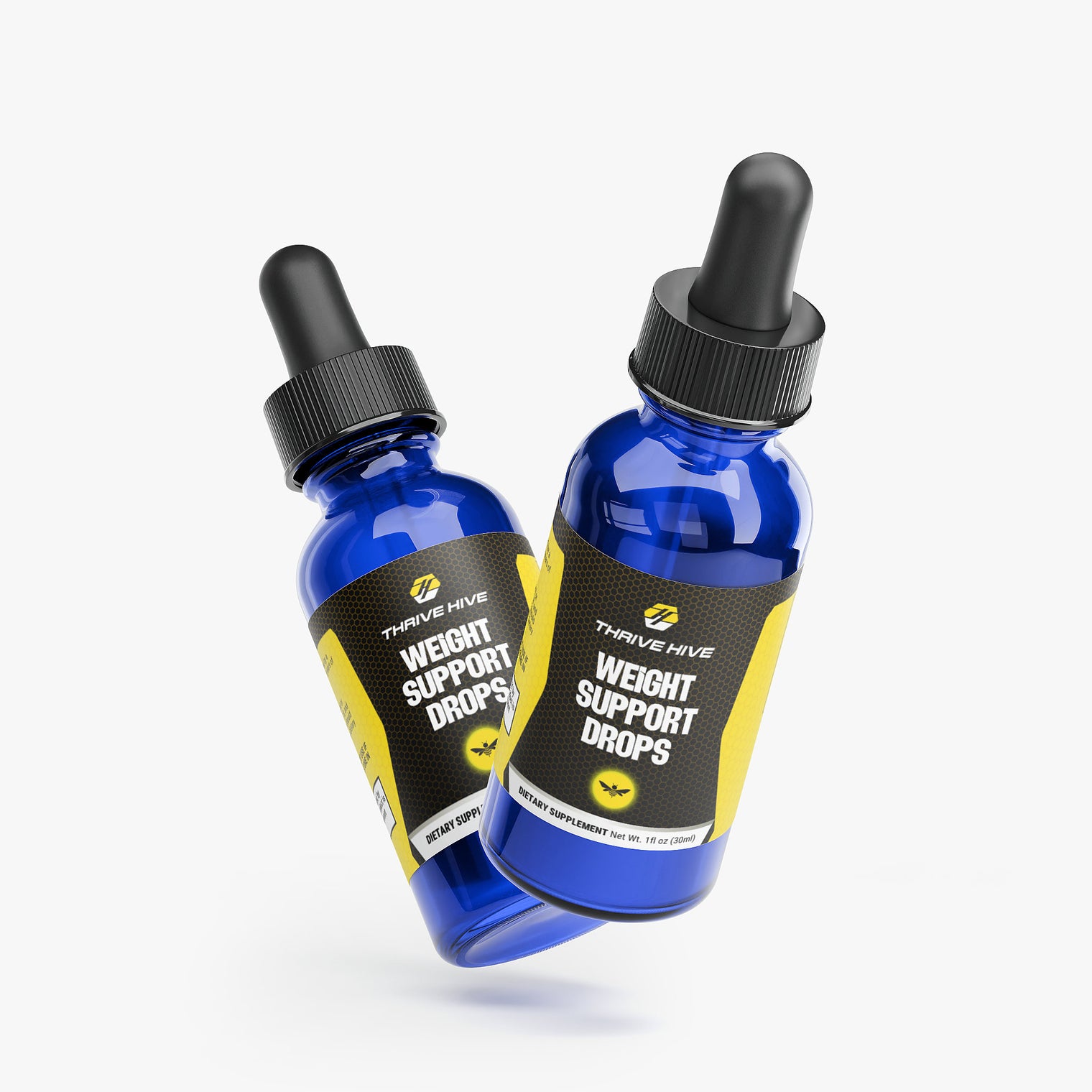 Thrive Hive Weight Support Drops bottle, a supplement for metabolism and fat burning.