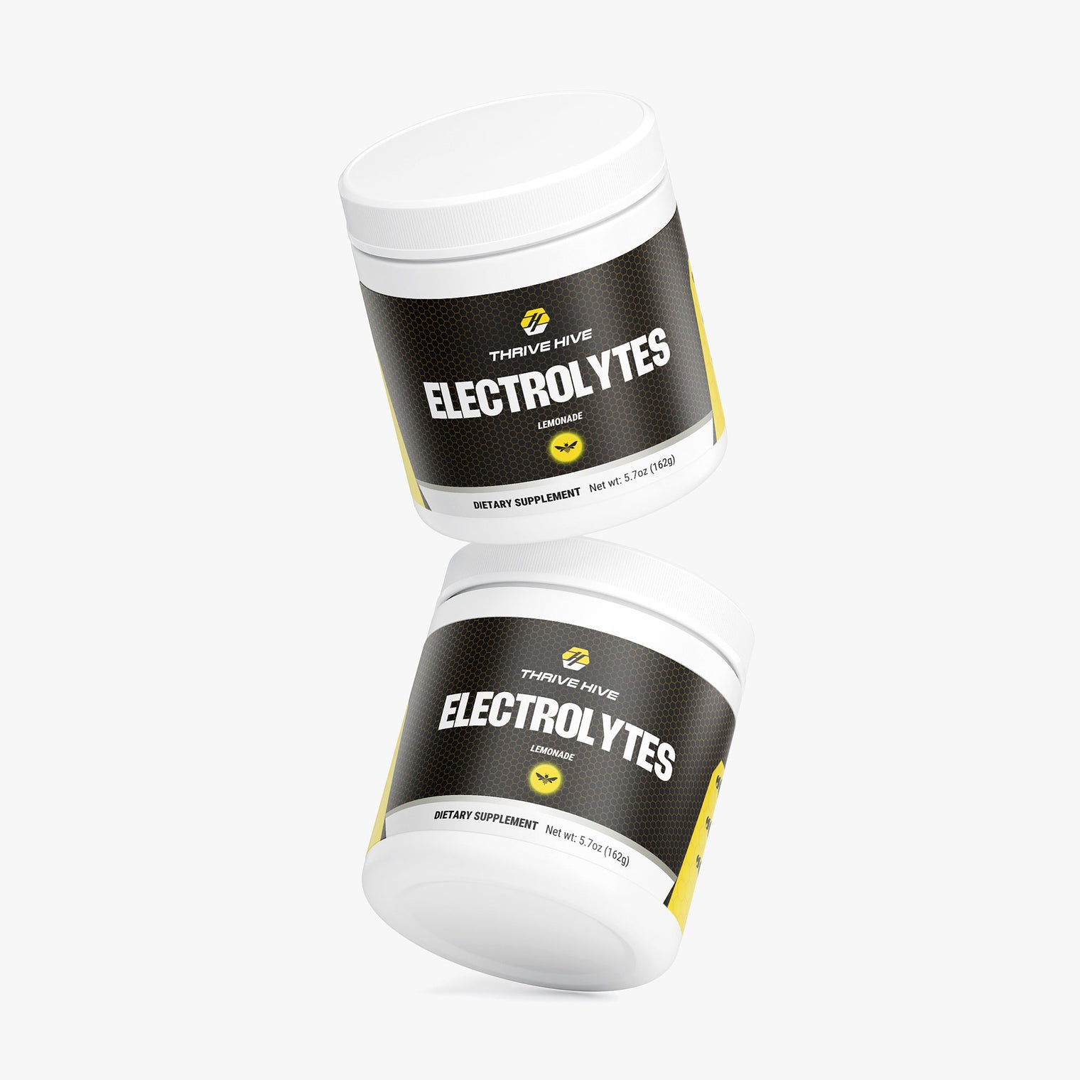 Thrive Hive Lemonade Electrolytes jar, a keto-friendly electrolyte powder for all-day consumption.