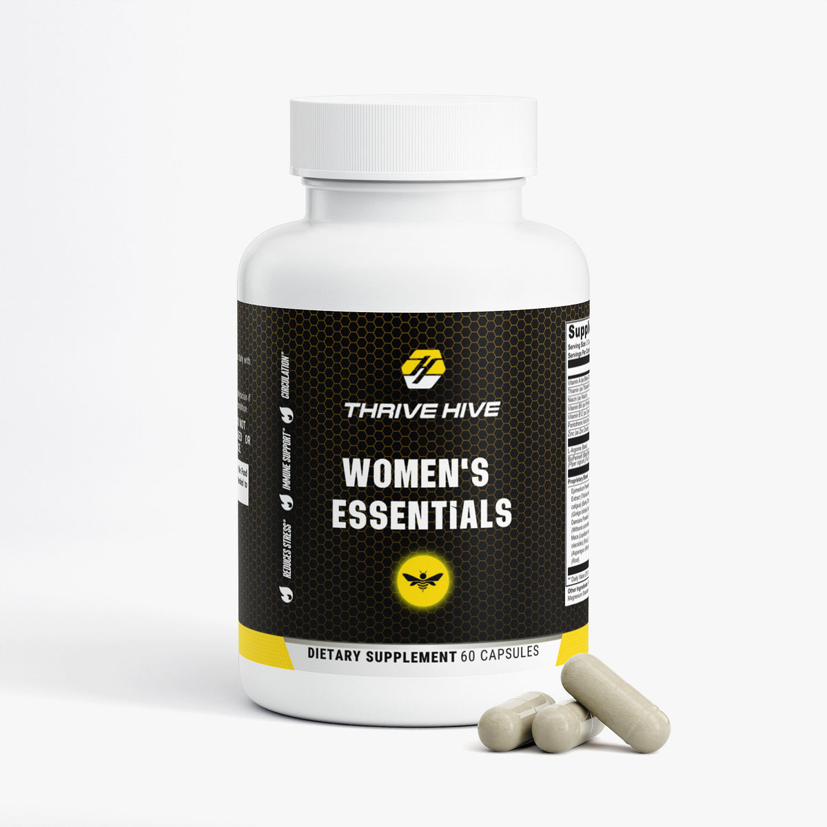 Women's Essentials, Thrive Hive — label view 2