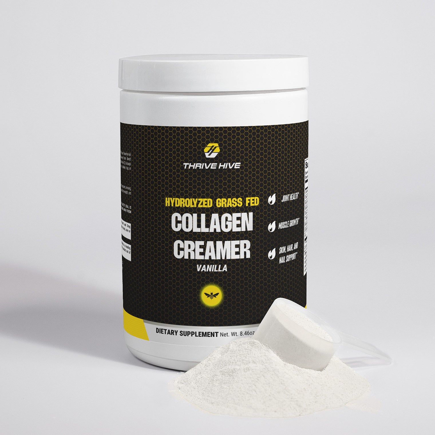Hydrolyzed Grass Fed Collagen Creamer (Vanilla)