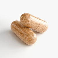 Close-up of a Thrive Hive Bee Bread capsule, a nutrient-rich blend of pollen, nectar, and enzymes.