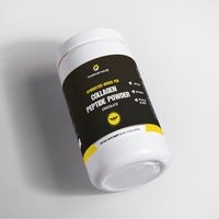 Thrive Hive Hydrolyzed Grass Fed Collagen Peptide Powder container, a chocolate-flavored supplement for skin and joint health.