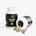 Close-up of a Thrive Hive Blood Sugar Support capsule, a natural blend for metabolic health.
