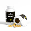Close-up of a Thrive Hive Omega-3 softgel, a convenient way to get essential fish oil.