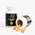 Close-up of a Thrive Hive Anti-Inflammatory Complex capsule, a blend of natural extracts.