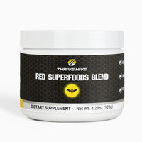 Thrive Hive Red Superfoods Blend container, a reds powder for daily wellness.