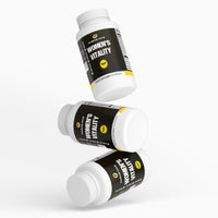 Thrive Hive Women's Vitality bottle, a supplement for hormonal balance and female wellness.