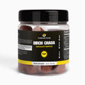 Thrive Hive's box of Birch Chaga Truffles, a chocolate supplement for gut and immune health.