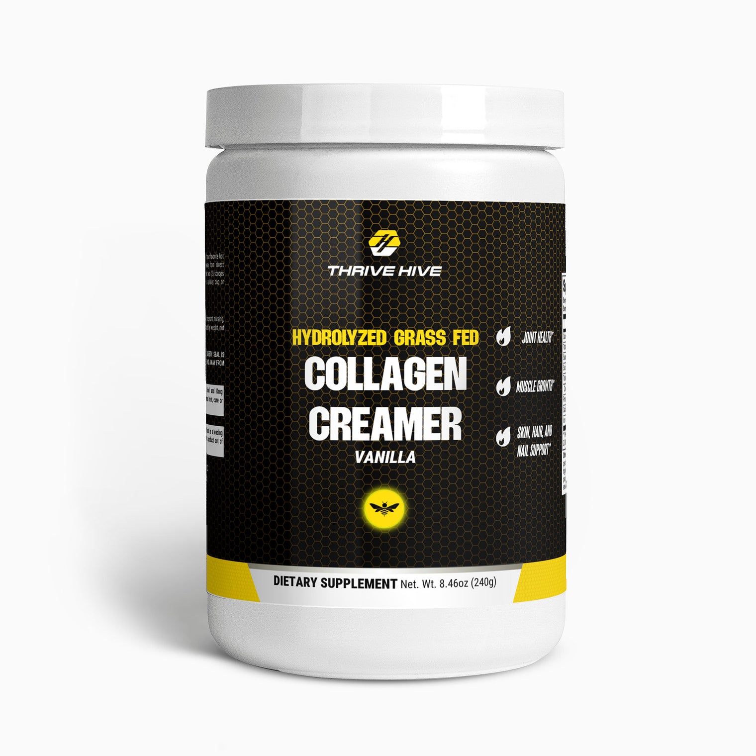 Hydrolyzed Grass Fed Collagen Creamer (Vanilla)